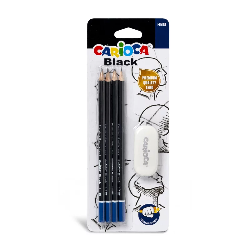 Carioca szett 4db grafitceruza + 1 db radír