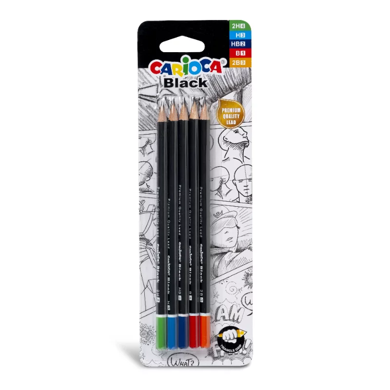 Carioca grafitceruza szett  5db-os (HB, B, 2B, H, 2H)