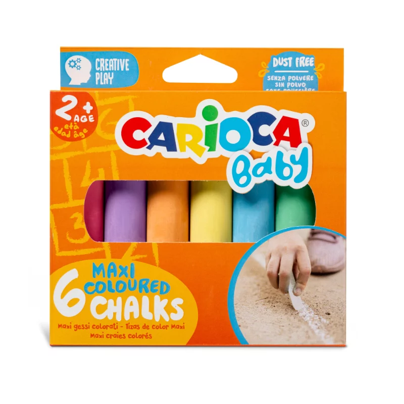 Carioca aszfaltkréta 6 db-os