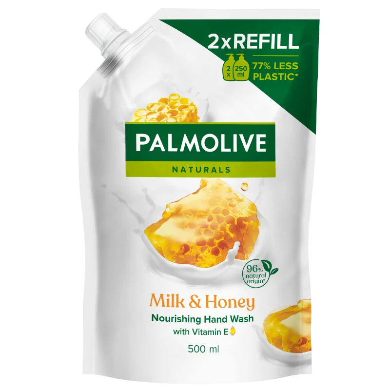 Palmolive Naturals Milk & Honey folyékony szappan utántöltő 500 ml