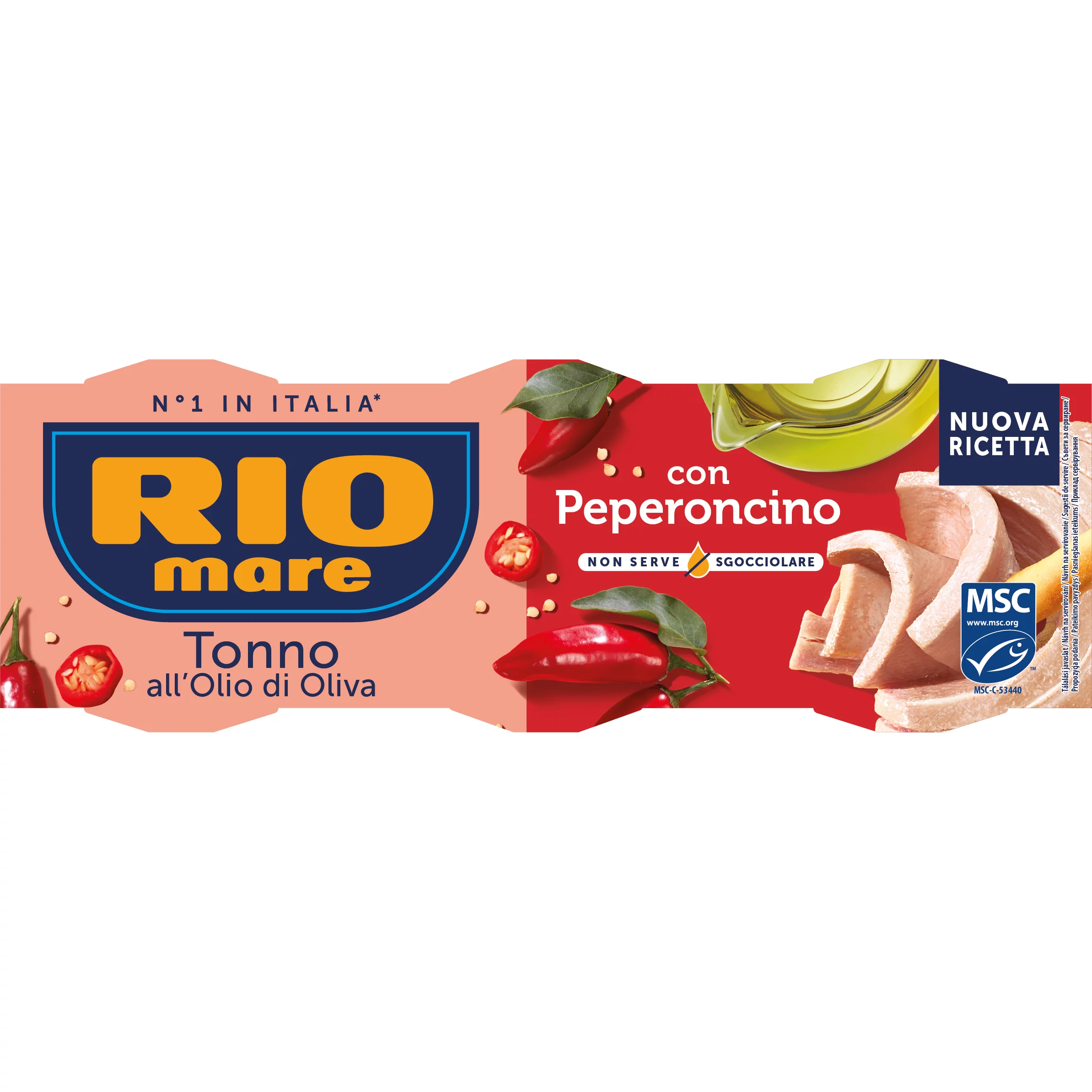Rio Mare tonhaldarab olívaolajban chili paprikával 3 x 65 g