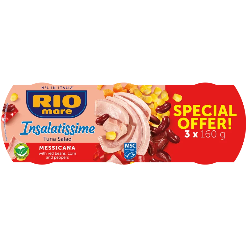 Rio Mare Insalatissime tonhalsaláta 3x160g mexikói