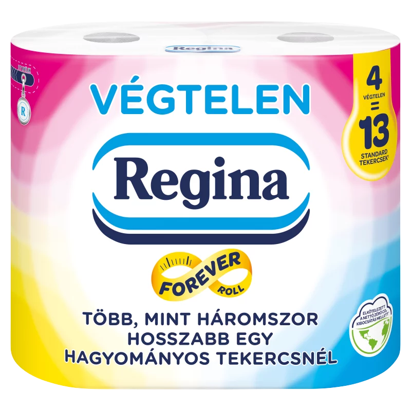 Regina Végtelen illatosított toalettpapír 2 rétegű 4 tekercs