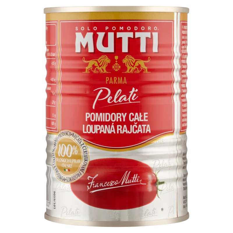 Mutti hámozott paradicsom paradicsomlében 400 g