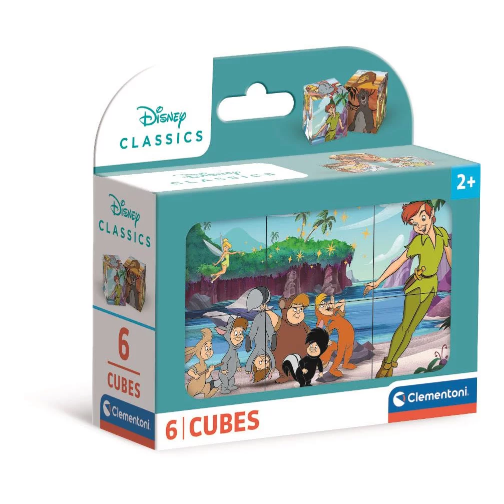Mesekocka 6 db - Disney klasszikus karakterek - Clementoni