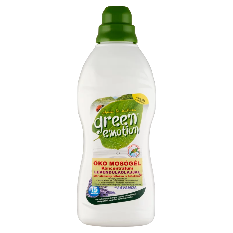Green emotion öko mosógél koncentrátum levendulaolajjal 15 mosás 750 ml