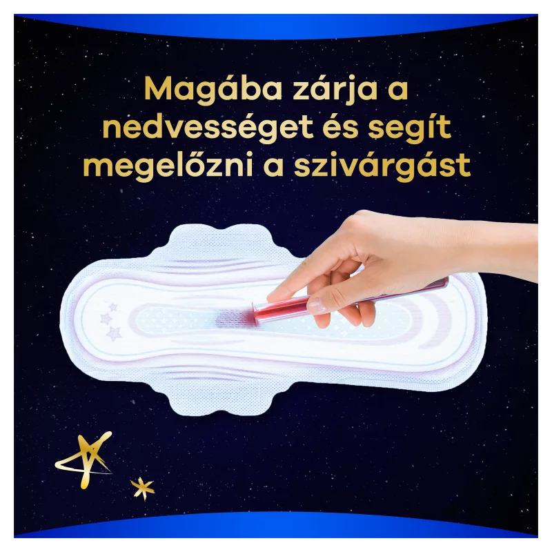 Always Ultra Secure Night Extra Egészségügyi Betét (5-ös Méret) Szárnyas Betét x 10]