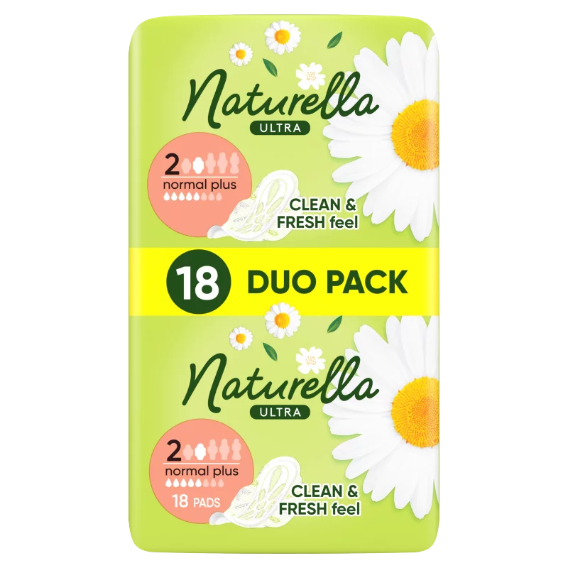 Naturella Ultra Szárnyas Betét, Normal Plus (2-es méret) Méret, 18 db