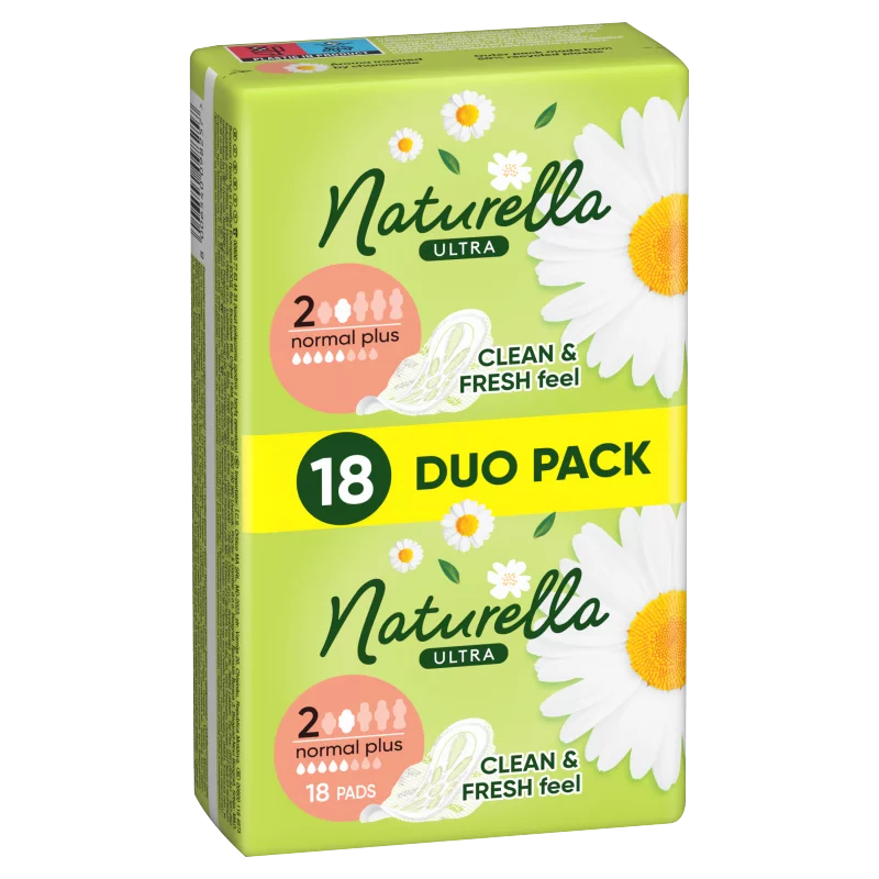 Naturella Ultra Szárnyas Betét, Normal Plus (2-es méret) Méret, 18 db