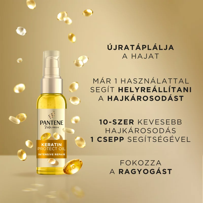 Pantene Pro-V Intensive Repair Keratin Protect hajápoló olaj 100ml intenzív ápolás
