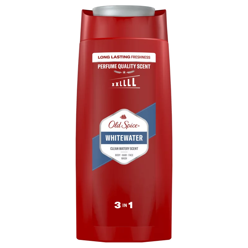 Old Spice Whitewater Férfi 3 az 1-ben Sampon és Tusfürdő, 675 ml