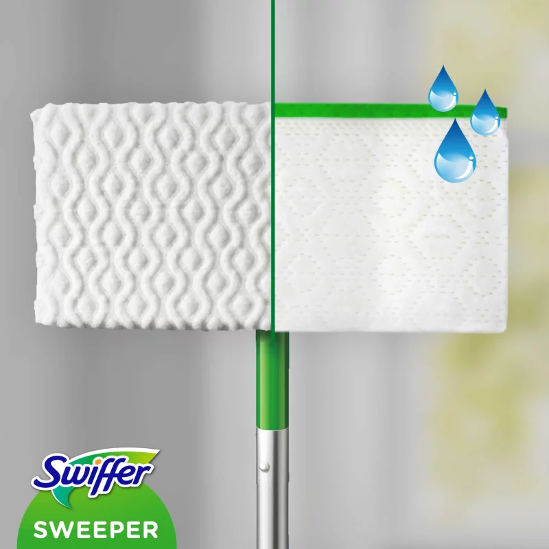 Swiffer Sweeper Kezdőkészet: 1 db Felmosó, 8 db Száraz És 3 db Nedves Felmosókendő Utántöltő