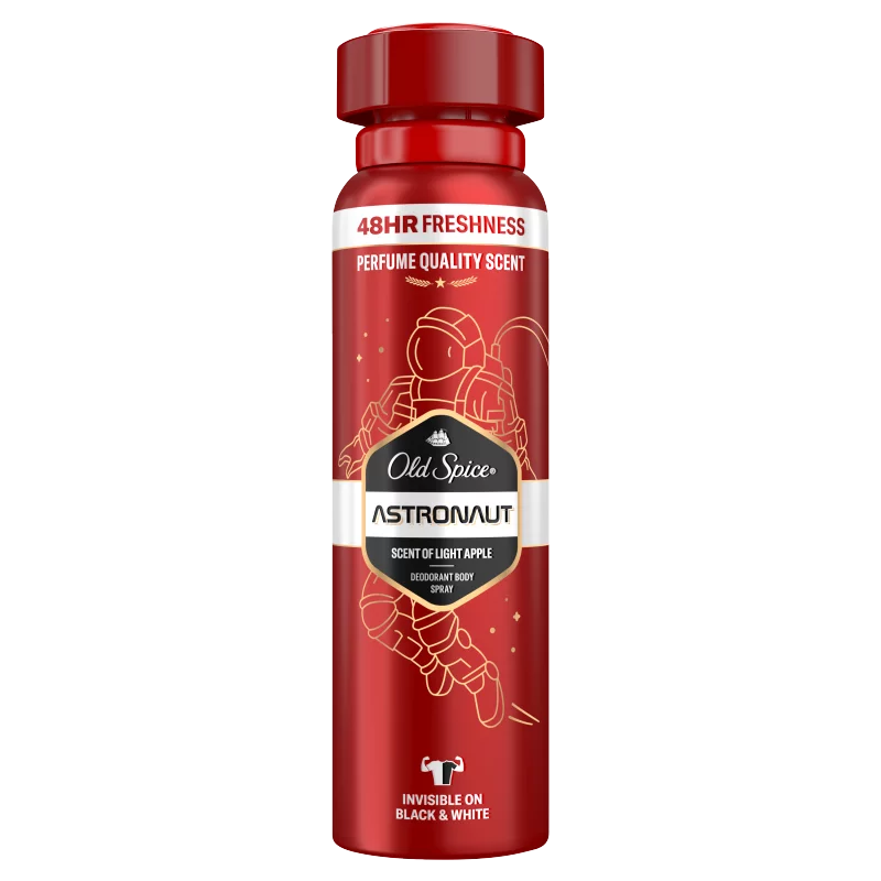 Old Spice Astronaut  Deo Spray Férfiaknak, Akár 48 Órás Frissesség, Alumíniummentes, 150 ml