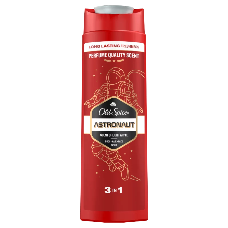 Old Spice Astronaut Férfi Sampon és Tusfürdő, Hosszan Tartó Frissesség, 400 ml