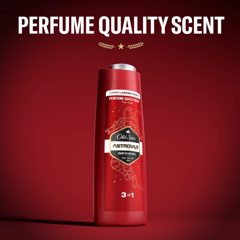Old Spice Astronaut Férfi Sampon és Tusfürdő, Hosszan Tartó Frissesség, 400 ml