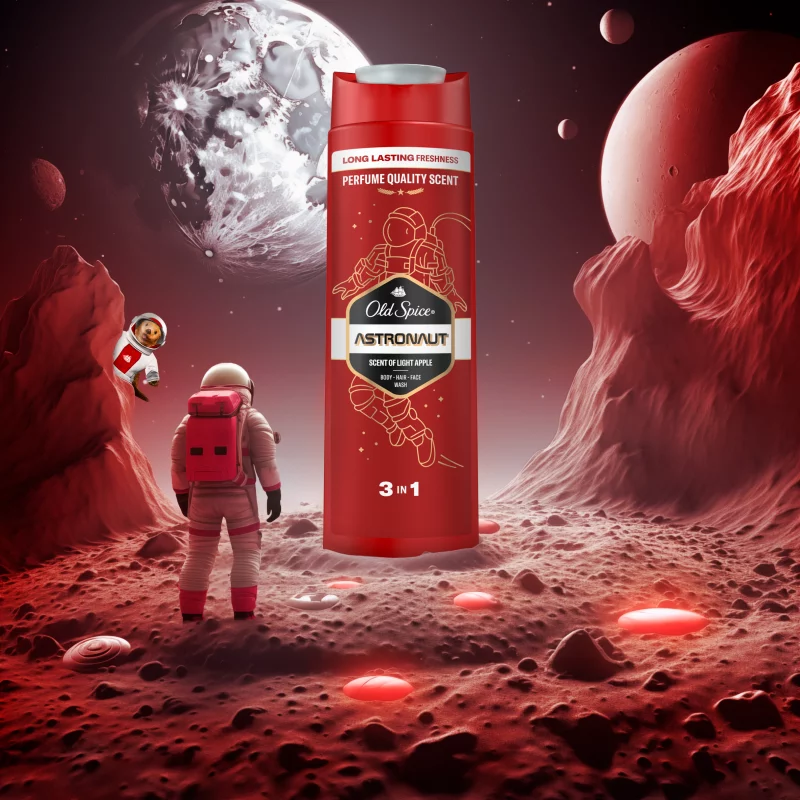 Old Spice Astronaut Férfi Sampon és Tusfürdő, Hosszan Tartó Frissesség, 400 ml