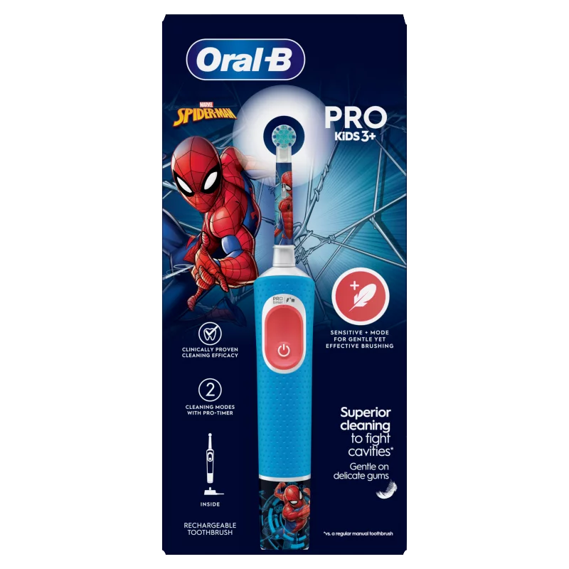 Oral-B Pro Kids Pókember Elektromos Fogkefe Braun Tervezéssel