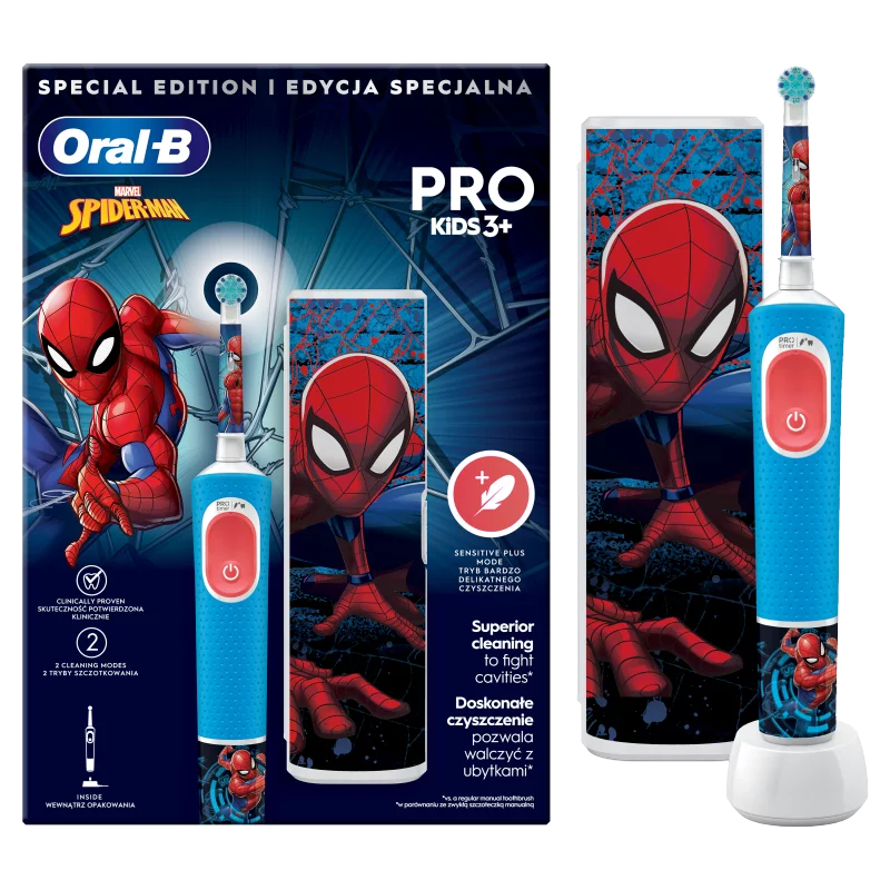 Oral-B Pro Kids Pókember Elektromos Fogkefe Braun Tervezéssel