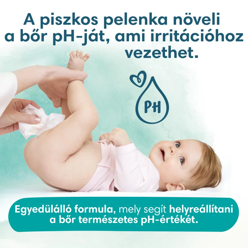 Pampers Harmonie New Baby Nedves Törlőkendő, 4 csomag = 184 db Törlőkendő