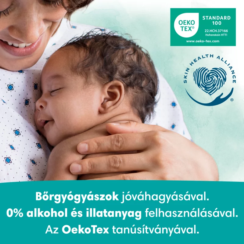 Pampers Harmonie New Baby Nedves Törlőkendő, 4 csomag = 184 db Törlőkendő