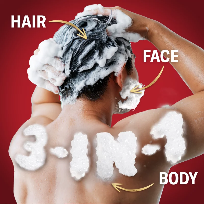 Old Spice Whitewater Férfi 3 az 1-ben Sampon és Tusfürdő, 1000 ml