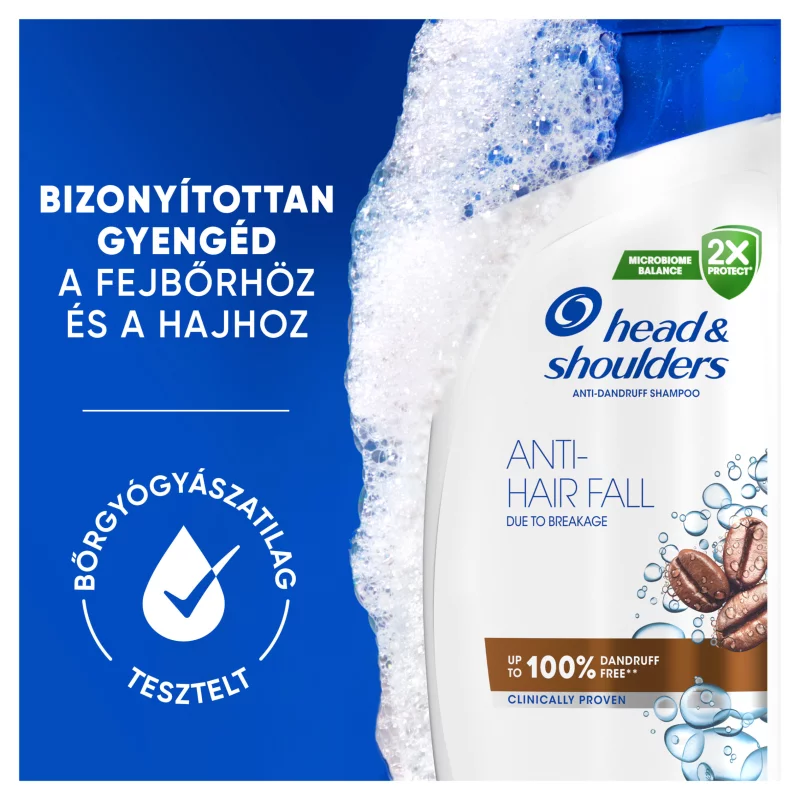Head & Shoulders Anti Hair Fall Korpásodás Elleni Sampon Az Akár 100%-os Korpamentességért, 400 ml