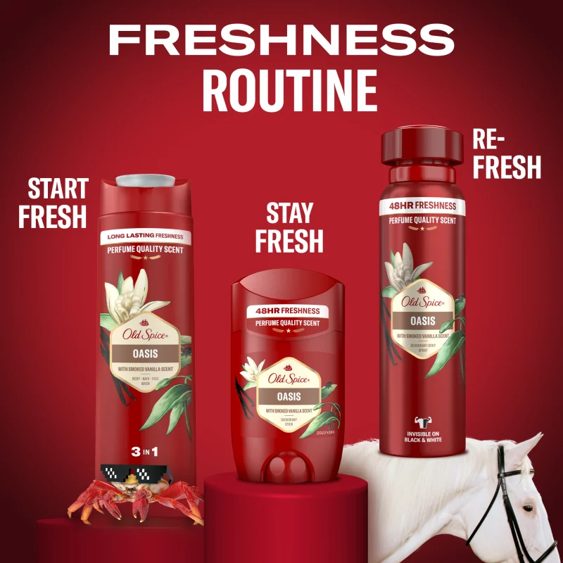 Old Spice Oasis Stift Dezodor Férfiaknak, Alumíniummentes, 48 Órás Frissesség,  ml