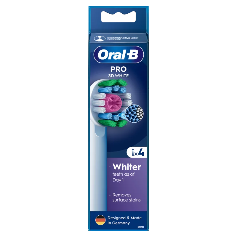 Oral-B Pro 3D White Fogkefefejek, 4 db