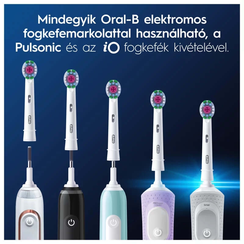 Oral-B Pro 3D White Fogkefefejek, 4 db