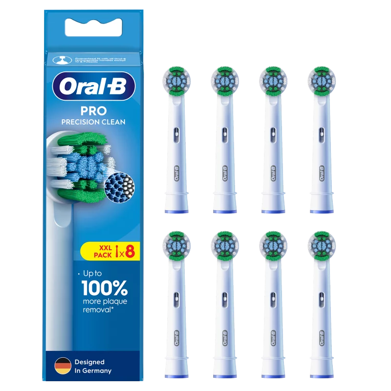 Oral-B Pro Precision Clean Fogkefefejek, 8 db