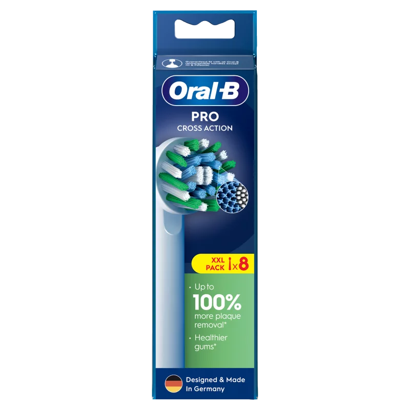 Oral-B Pro Cross Action Fogkefefejek, 8 db