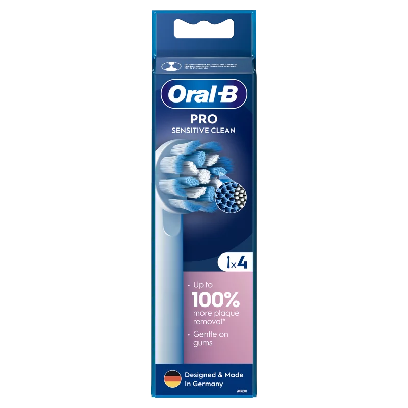 Oral-B Pro Sensitive Clean Fogkefefejek, 4 db