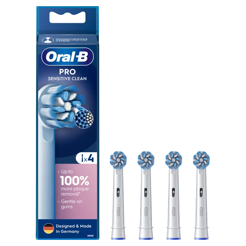 Oral-B Pro Sensitive Clean Fogkefefejek, 4 db
