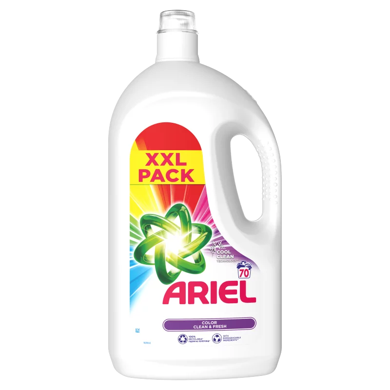 Ariel Folyékony Mosószer 3.5l, 70 Mosáshoz, Color Clean & Fresh