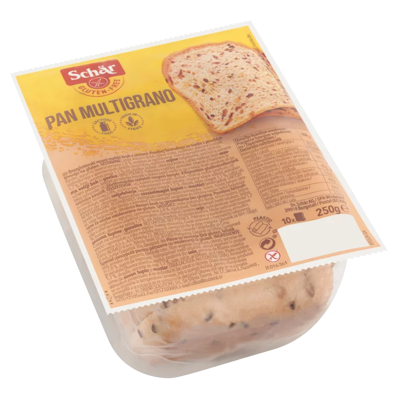 Schär gluténmentes szeletelt magvas kenyér 250 g