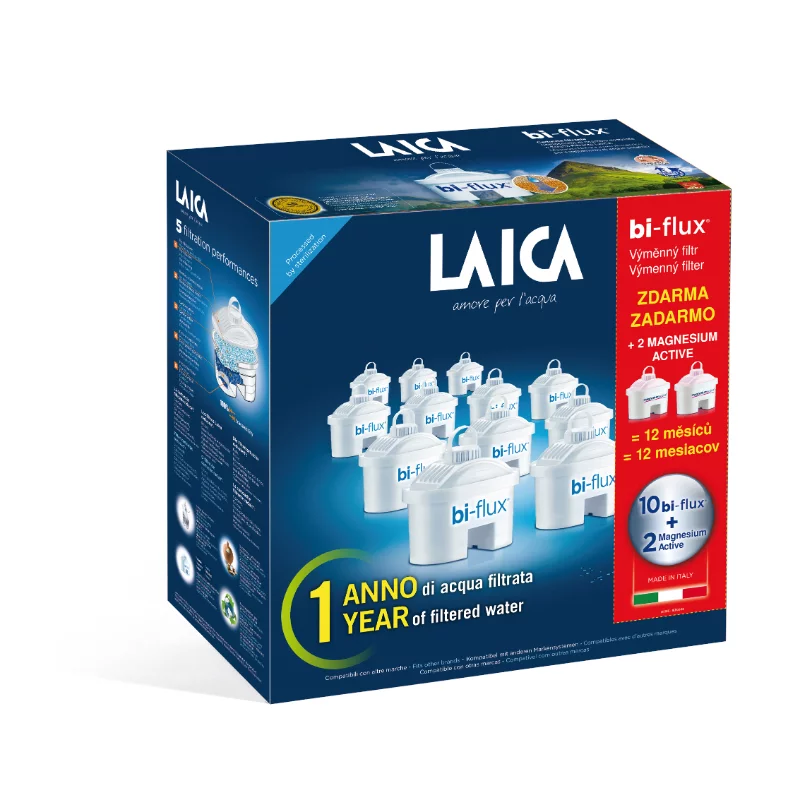LAICA univerzális bi-flux vízszűrőbetét 12db-os 