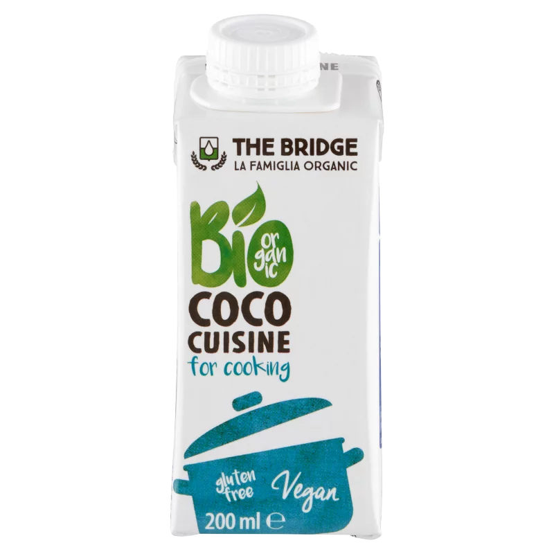 The Bridge UHT gluténmentes bio kókusz főzőtejszín 200 ml