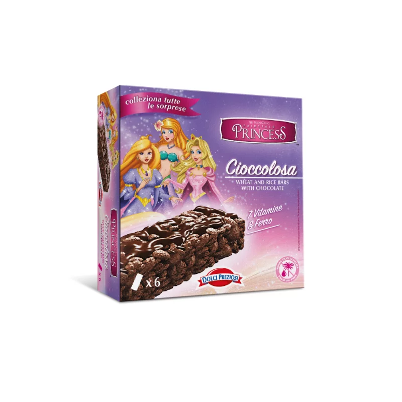 Dolci Preziosi rizsszeletek 120g csokoládés Hercegnő