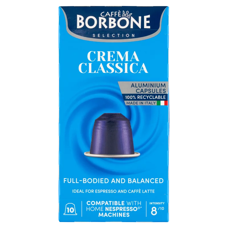 Caffé Borbone Crema Classica őrölt pörkölt kávékeverék kapszulában 10 x 5 g (50 g)