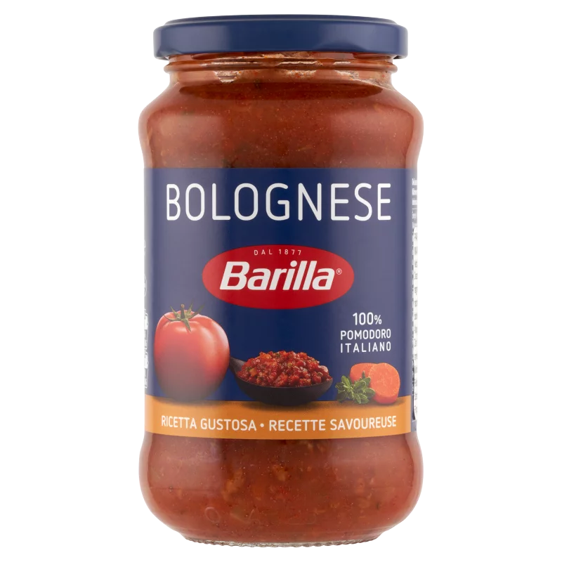 Barilla paradicsomszósz bolognai módra, marha-, és sertéshússal 400 g