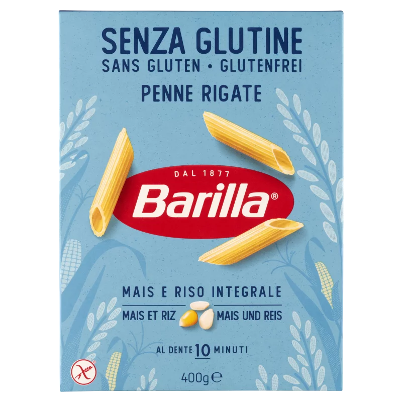 Barilla Penne Rigate gluténmentes apró száraztészta 400 g