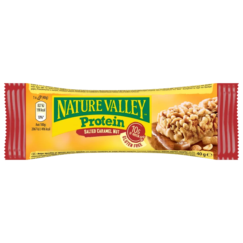 Nature Valley fehérje szelet 40g mogyoró-sós karamell gluténmentes