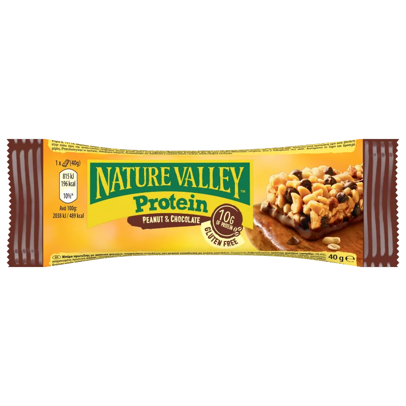 Nature Valley fehérje szelet 40g mogyoró-csokoládé gluténmentes