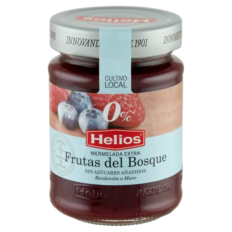 Helios erdei gyümölcsös extradzsem édesítőszerrel 280 g