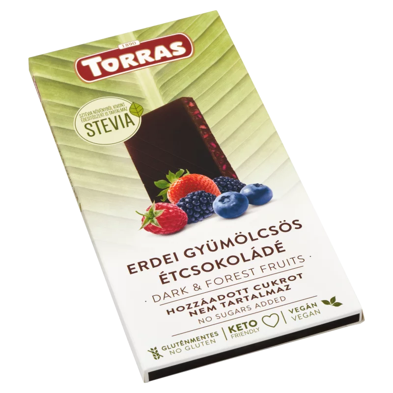 Torras erdei gyümölcsös étcsokoládé 125 g