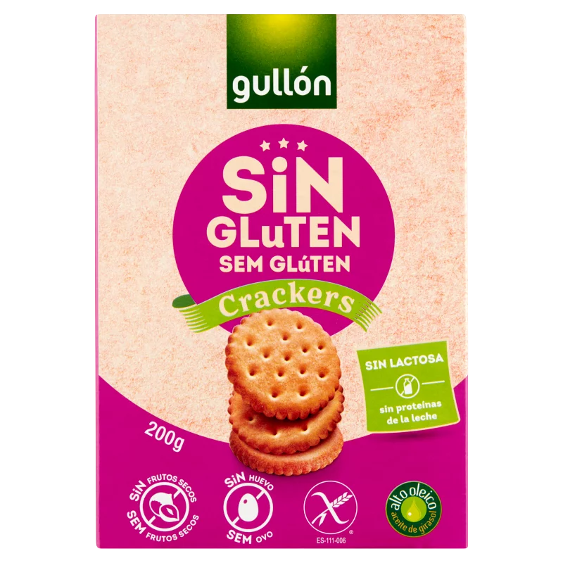 Gullón gluténmentes sós keksz 200 g