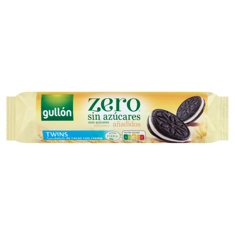 Gullón Zero kakaós keksz krém töltelékkel édesítőszerrel 147 g