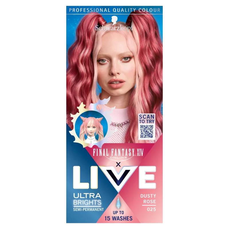 Schwarzkopf Live 12-15 hajmosásig tartó hajszínező 025 Füstös rózsa