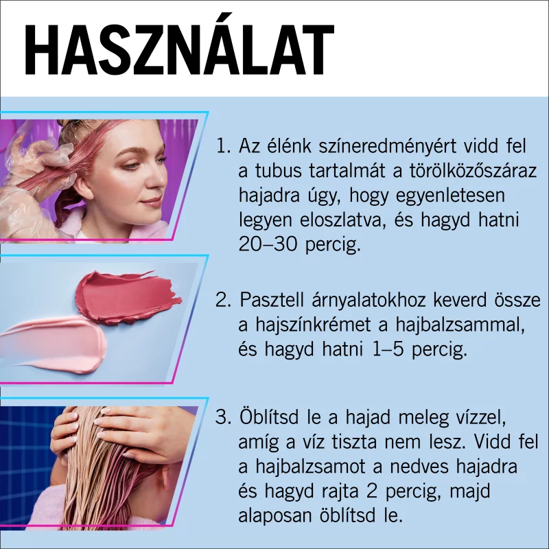Schwarzkopf Live 12-15 hajmosásig tartó hajszínező 025 Füstös rózsa