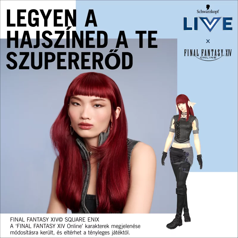 Schwarzkopf Live 12-15 hajmosásig tartó hajszínező 026 Sötét vörös